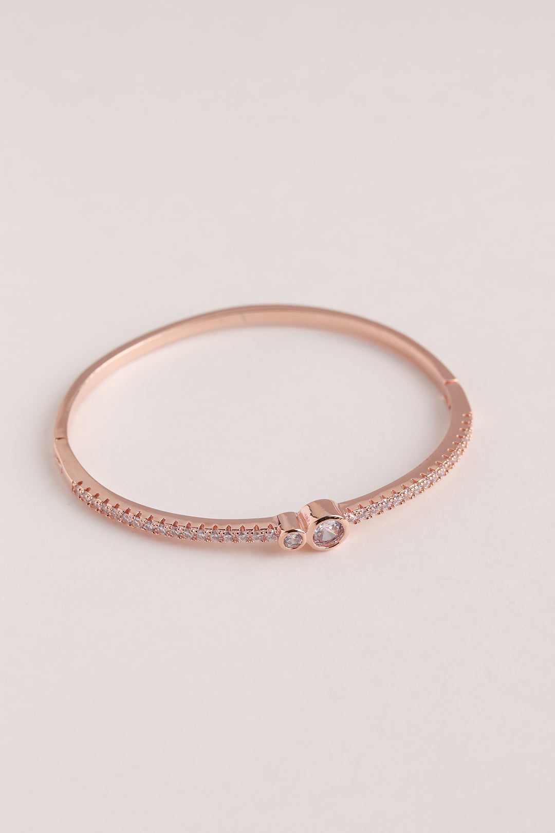 Open Bar Diamond Bracelet- Rose Gold — J. Sampieri