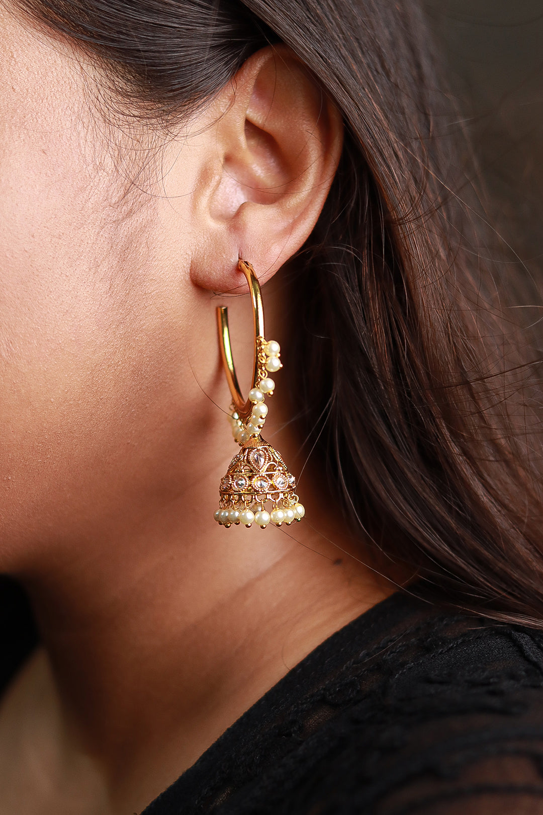 Hoop jhumkas deals