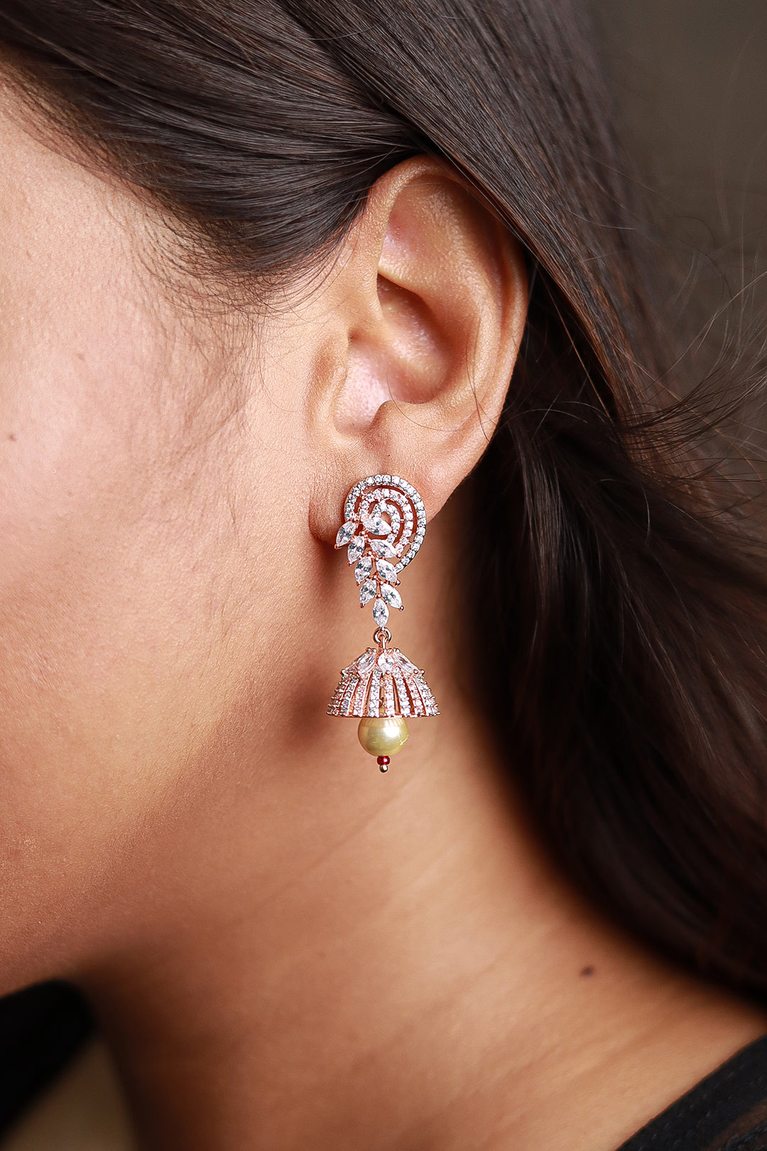 Tanishq diamond jhumka hotsell